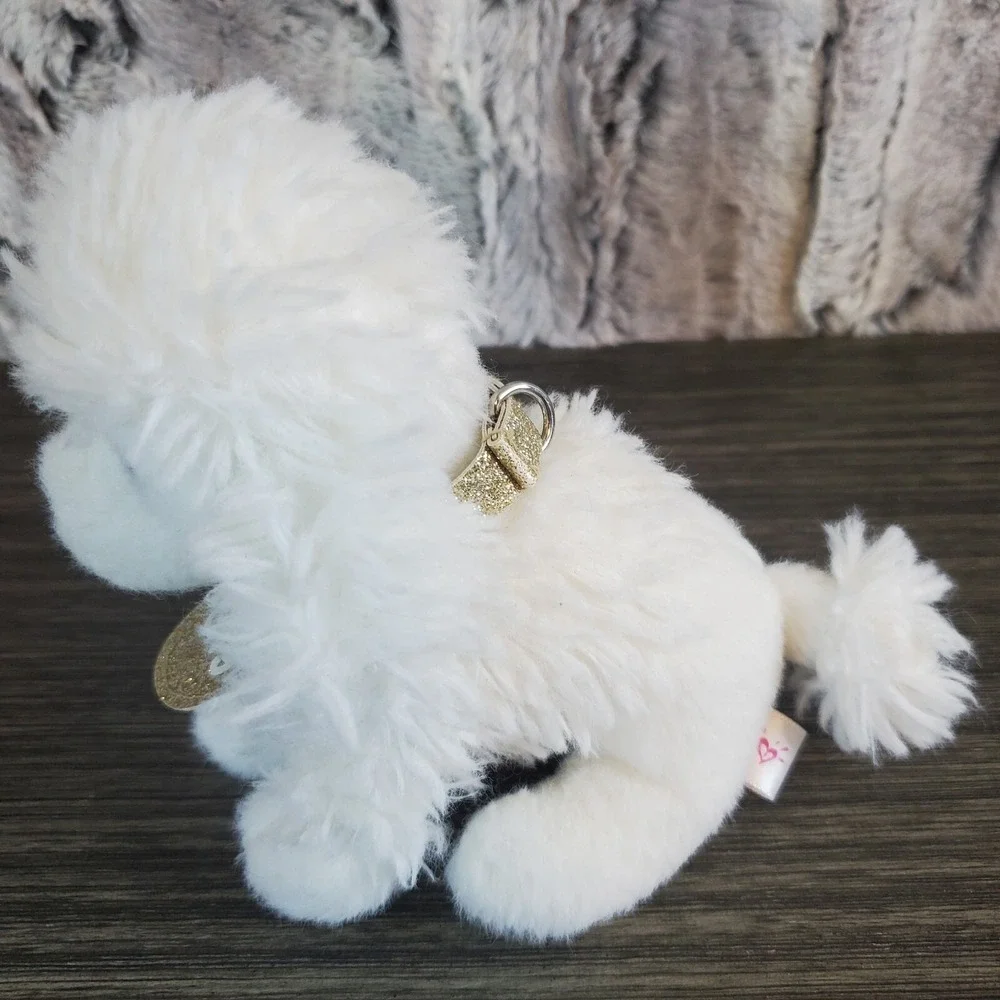 Justice Pet Shop White Poodle Puppy Dog Gigi Plush Mini Stuffed Toy 5